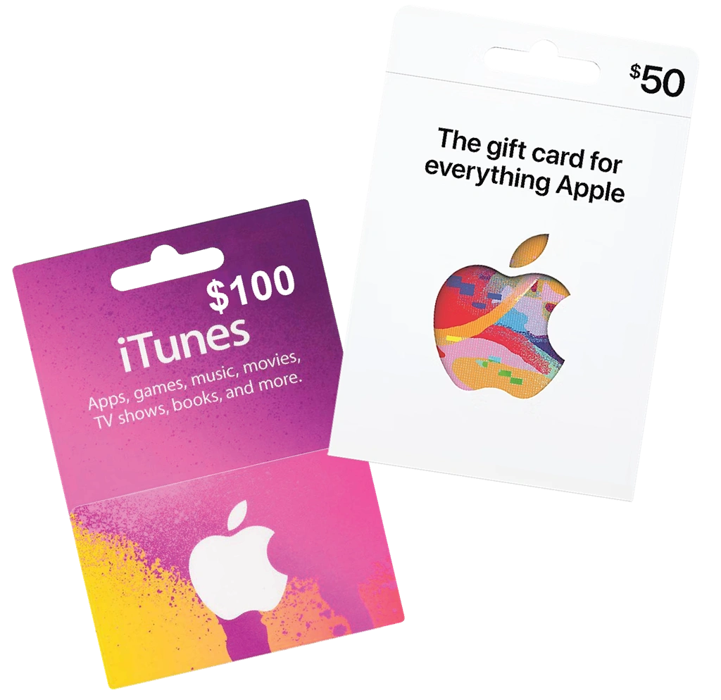 Apple and iTunes gift cards